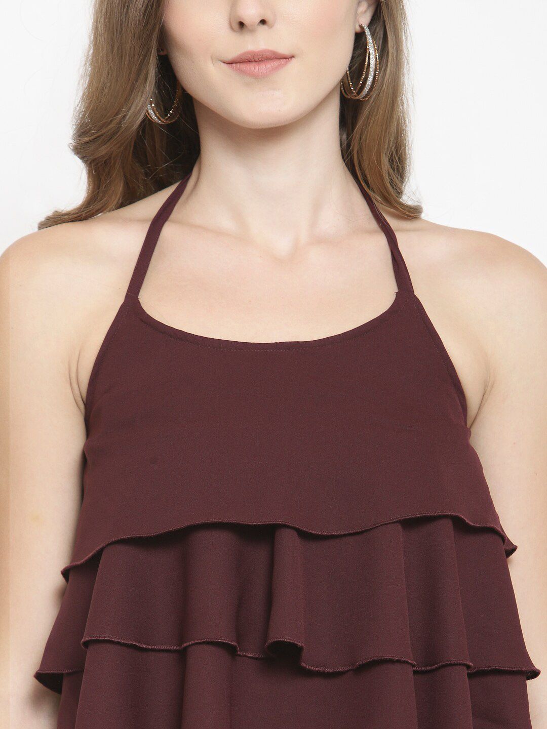 Maroon Crop Top — view 7