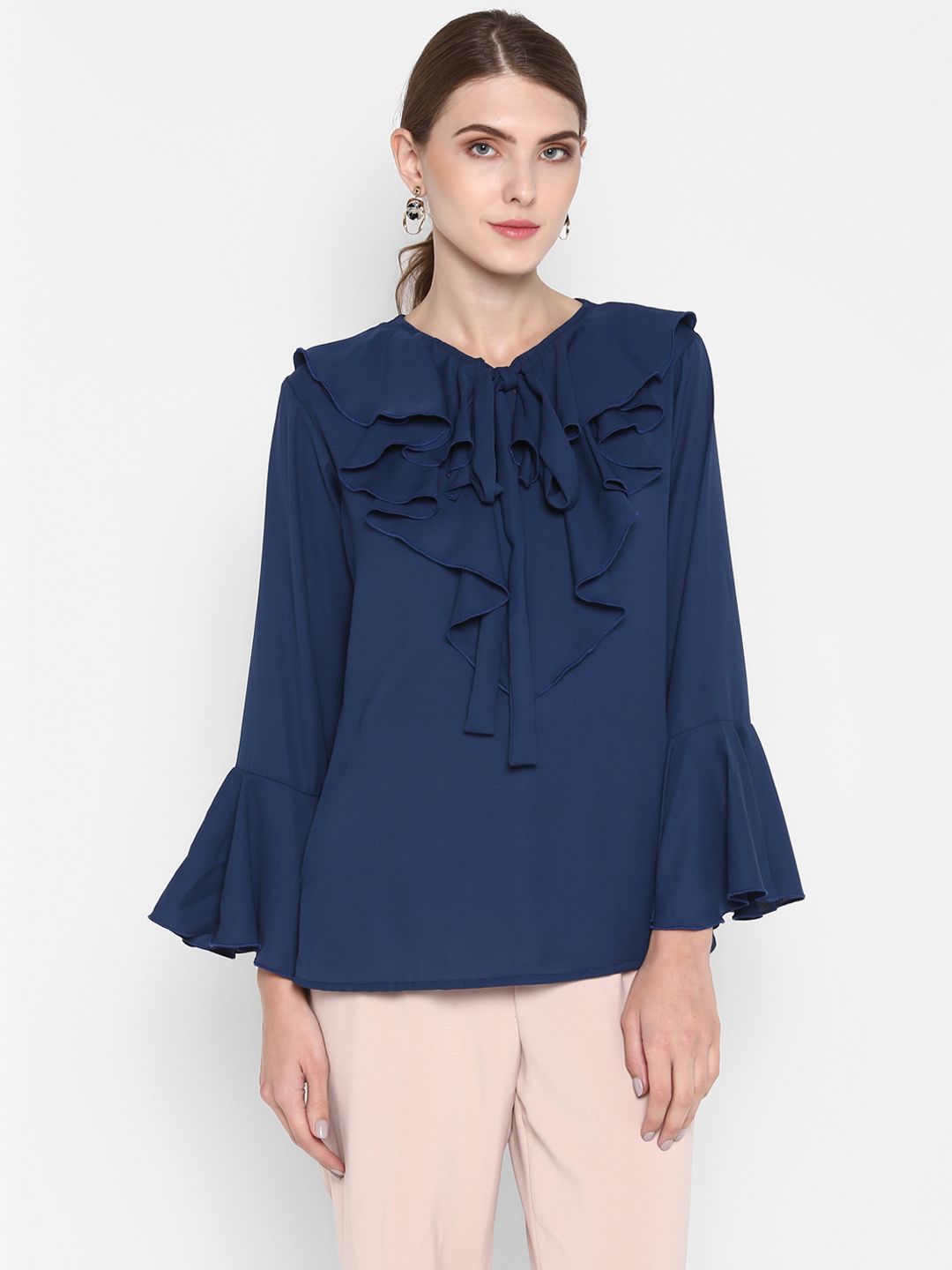 Blue Flared Top — view 8