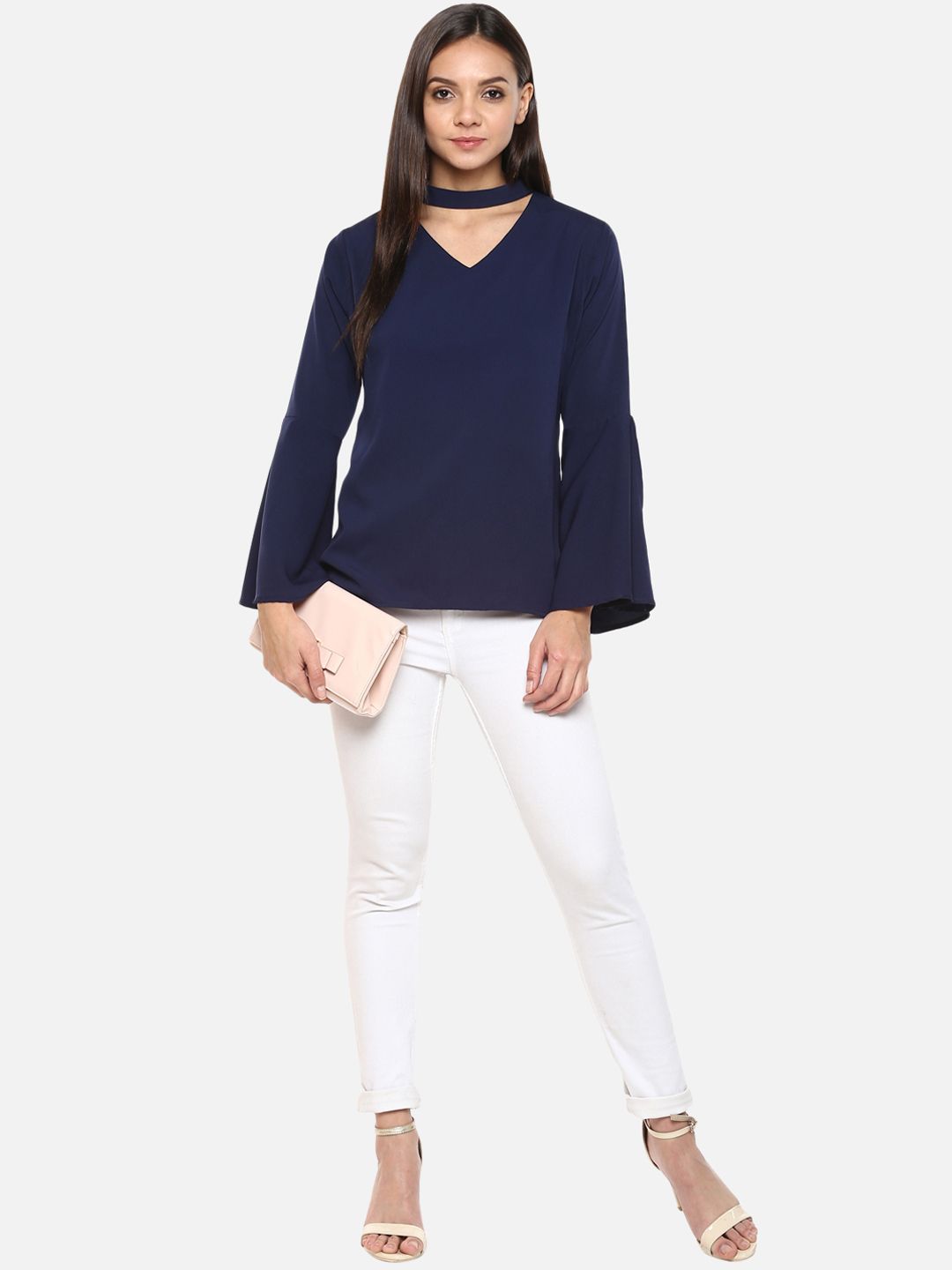 Blue Choker Top — view 5