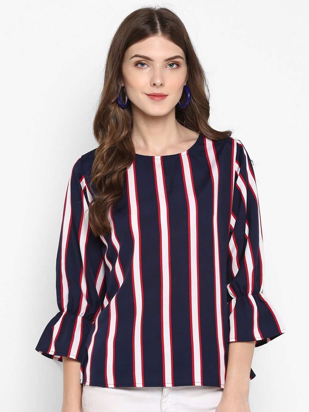 Blue Stripe Top — view 1