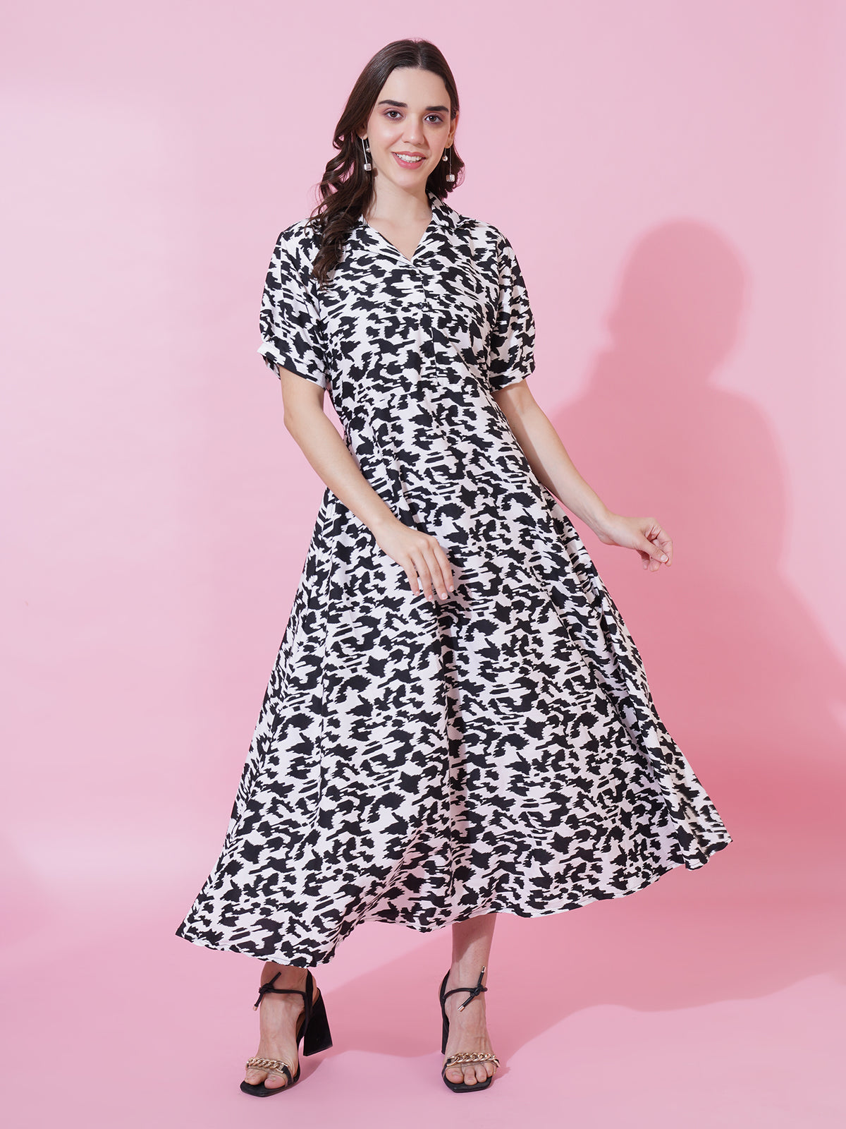 Black and White Maxi Dress