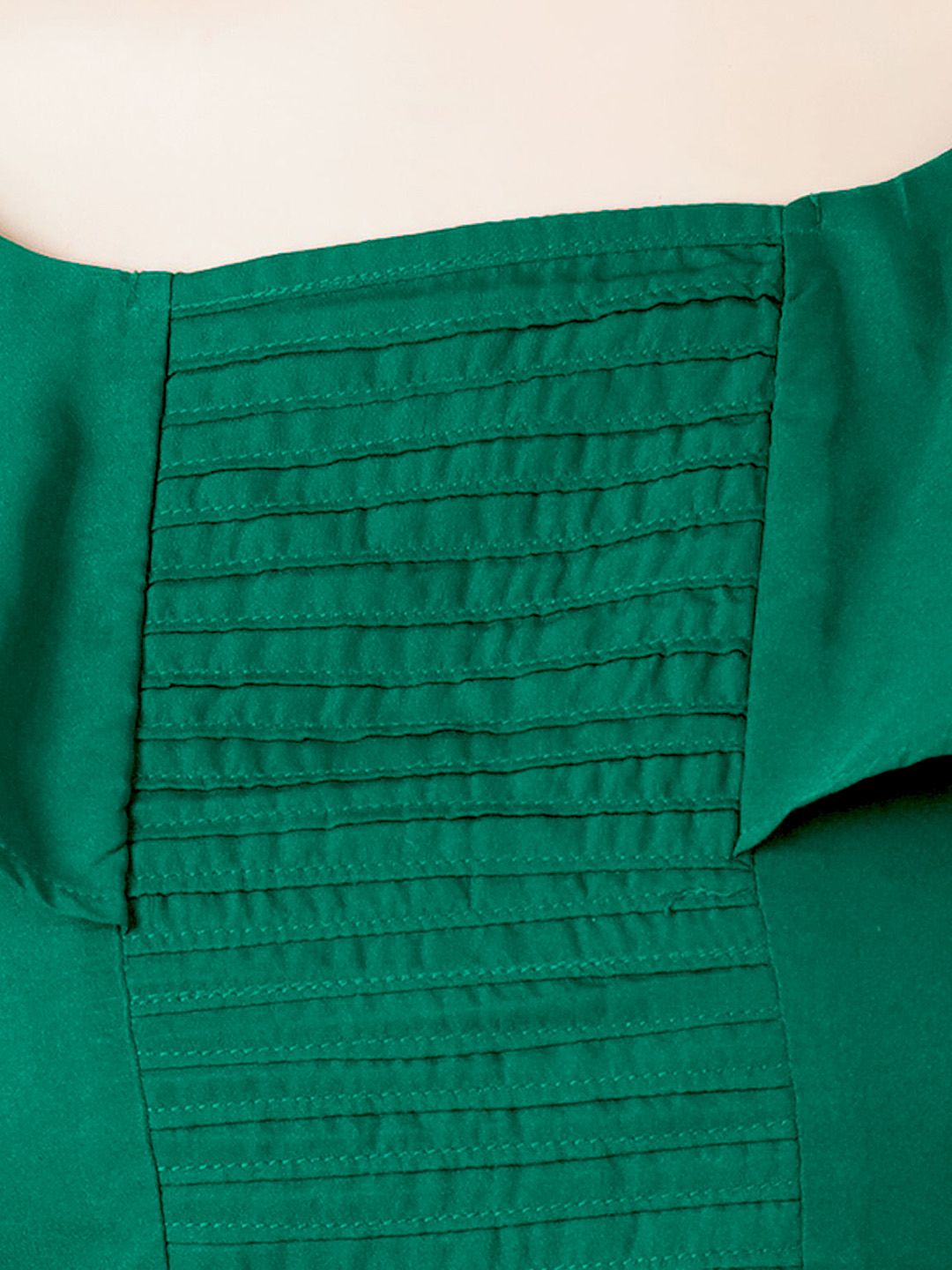 Green Solid Maxi Dress — view 8