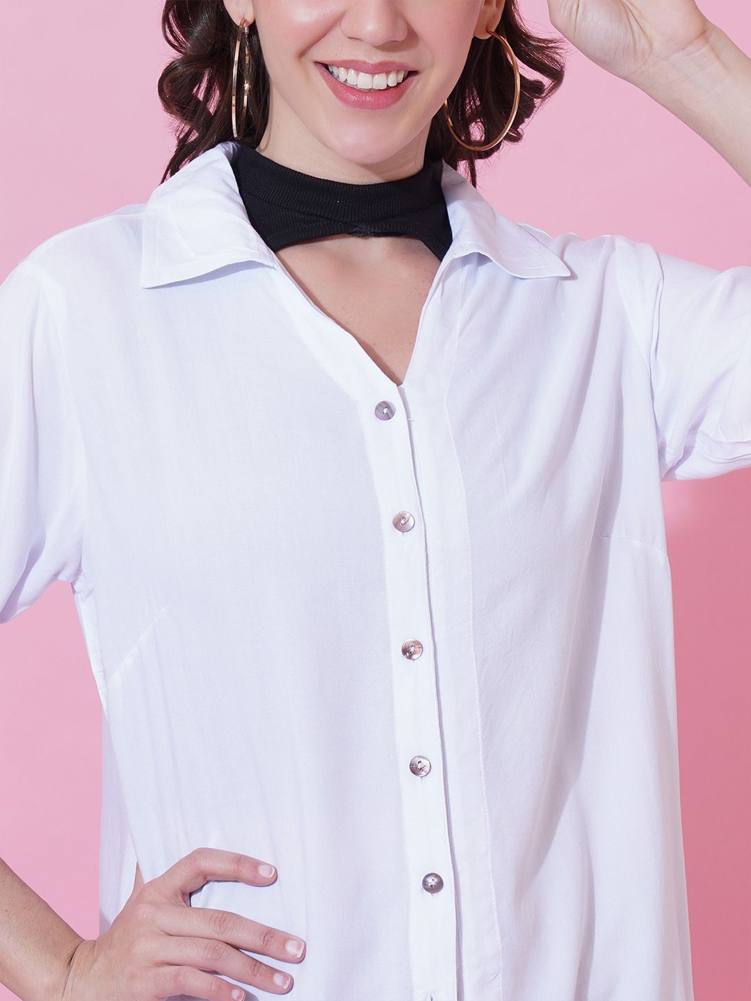 White Oversize Shirt — view 2