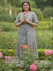Black Floral Cotton Plus Size Dress — rampwalk