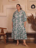 Green Abstract Print Maxi Dress — rampwalk