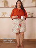 Orange Solid Shirt and Floral Print Shorts Set — rampwalk