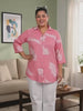 Pink Leaf Print Shirt — rampwalk