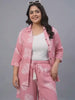 Pink Leaf Shirt And Short Set — rampwalk