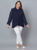 Blue Georgette Plus Size Tunic — rampwalk