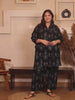Black Cotton Print Plus Size Co Ord Set — rampwalk