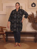 Black Cotton Print Plus Size Tunic — rampwalk