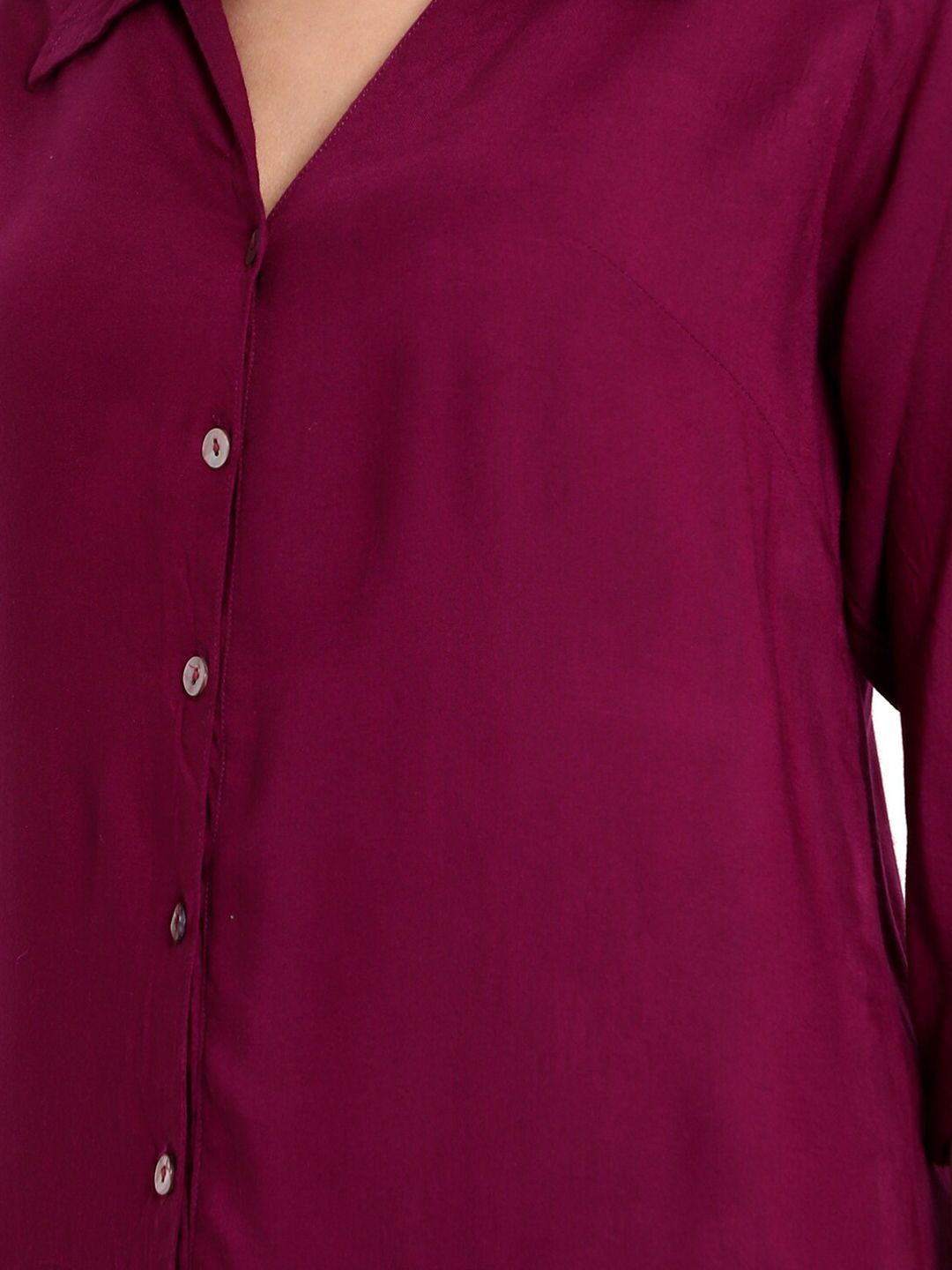 Purple Longline Shirt — view 2