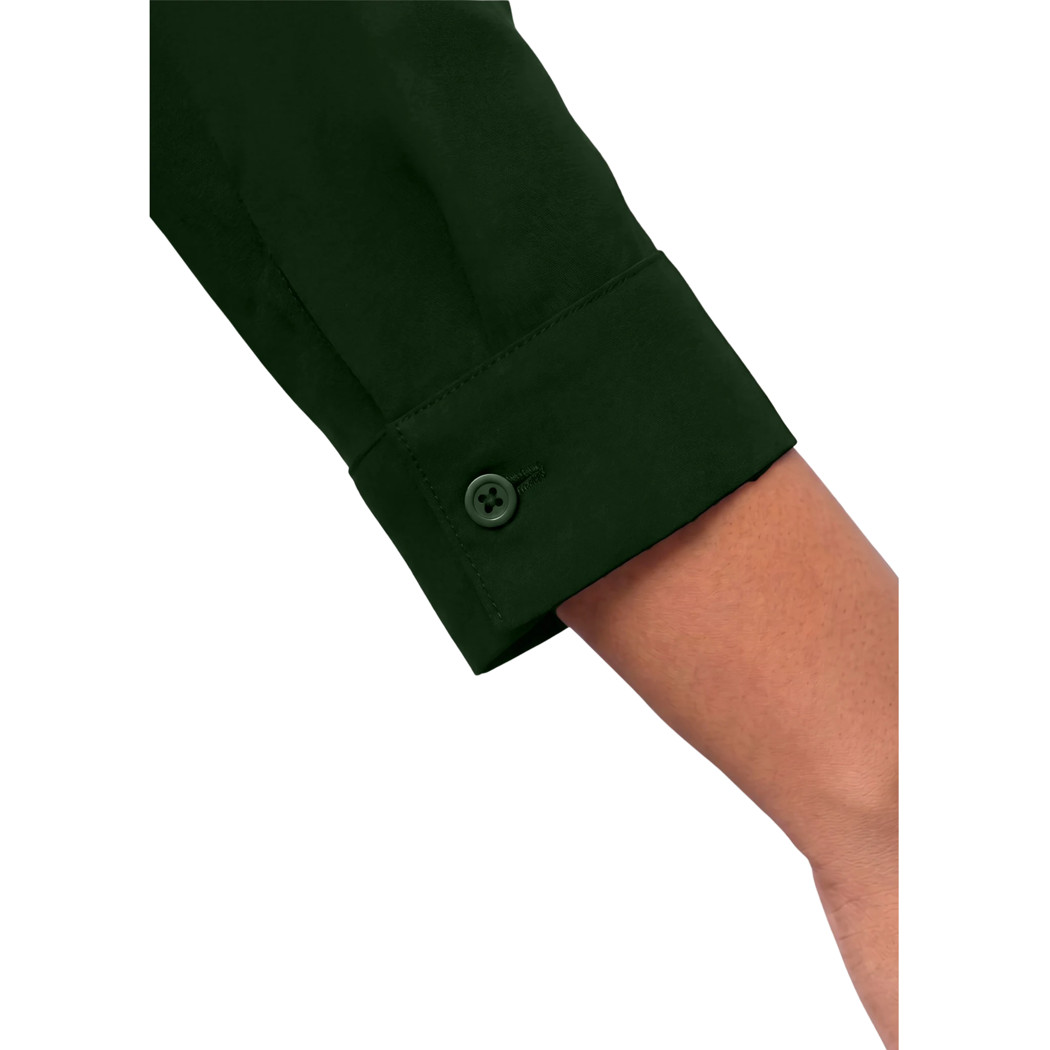 Green Rayon Concealed Plus Size Tunic