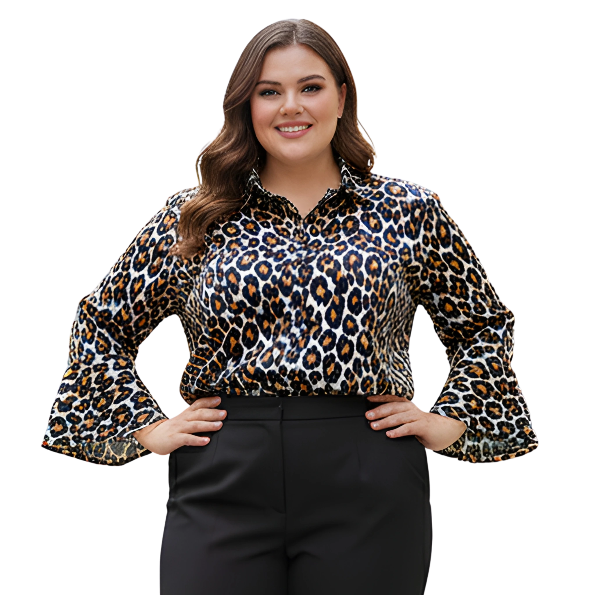 Animal Print Satin Shirt