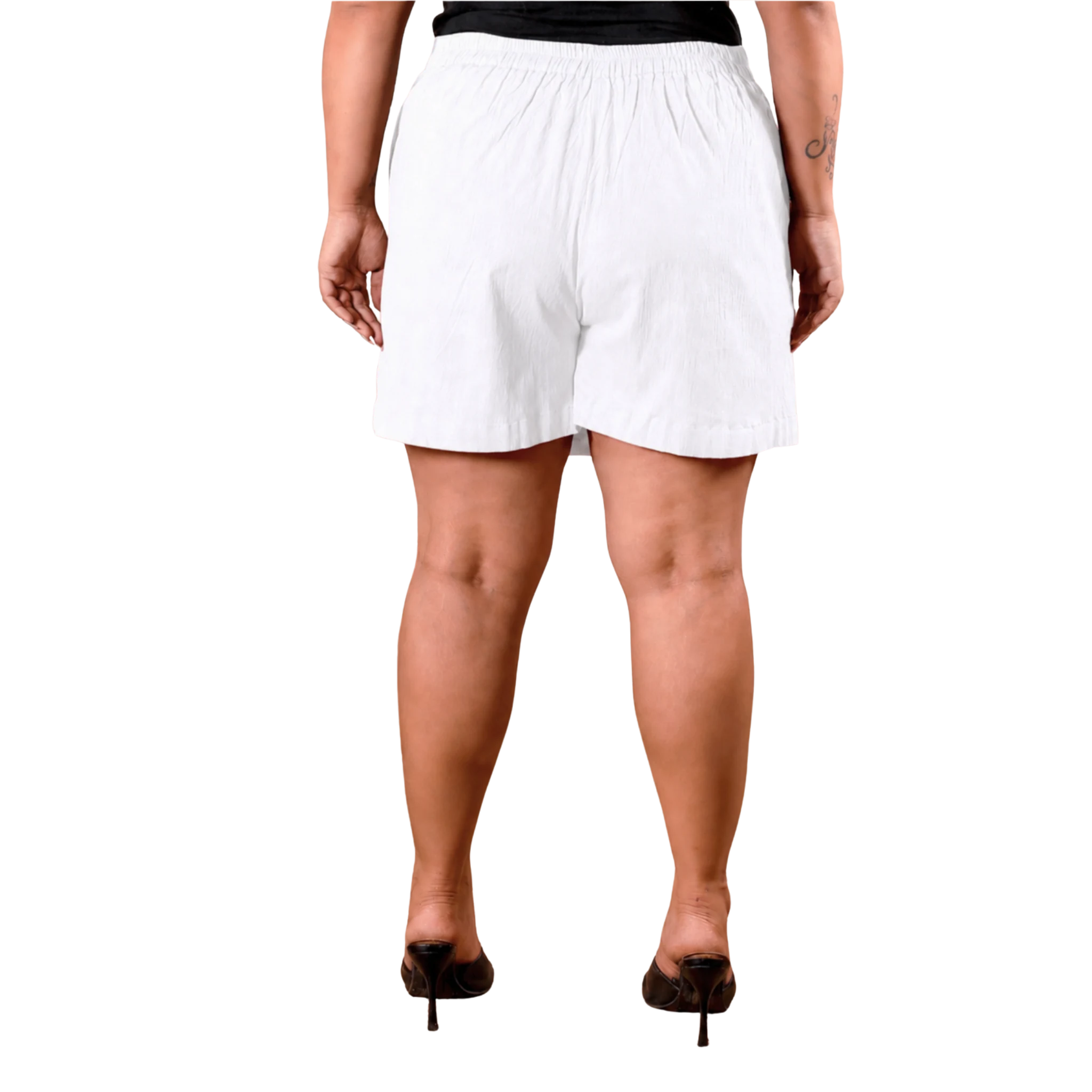 White Cotton Skorts