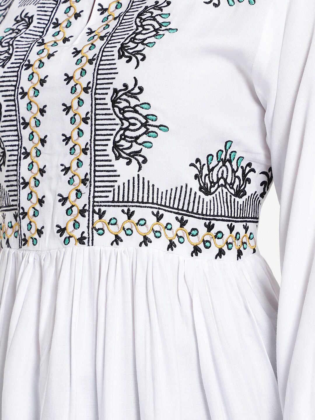 White Embroidered Tunic — view 2