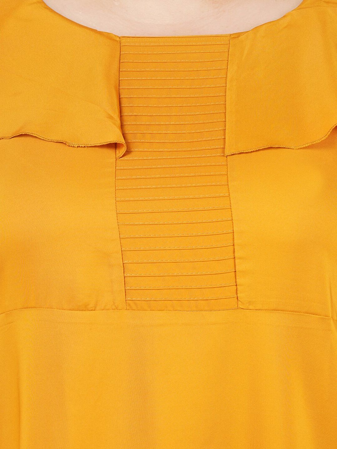 Yellow Solid Maxi Dress — view 2