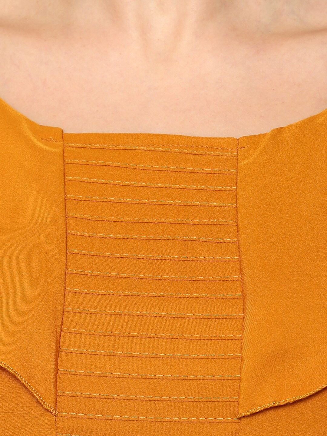 Yellow Solid Maxi Dress — view 8