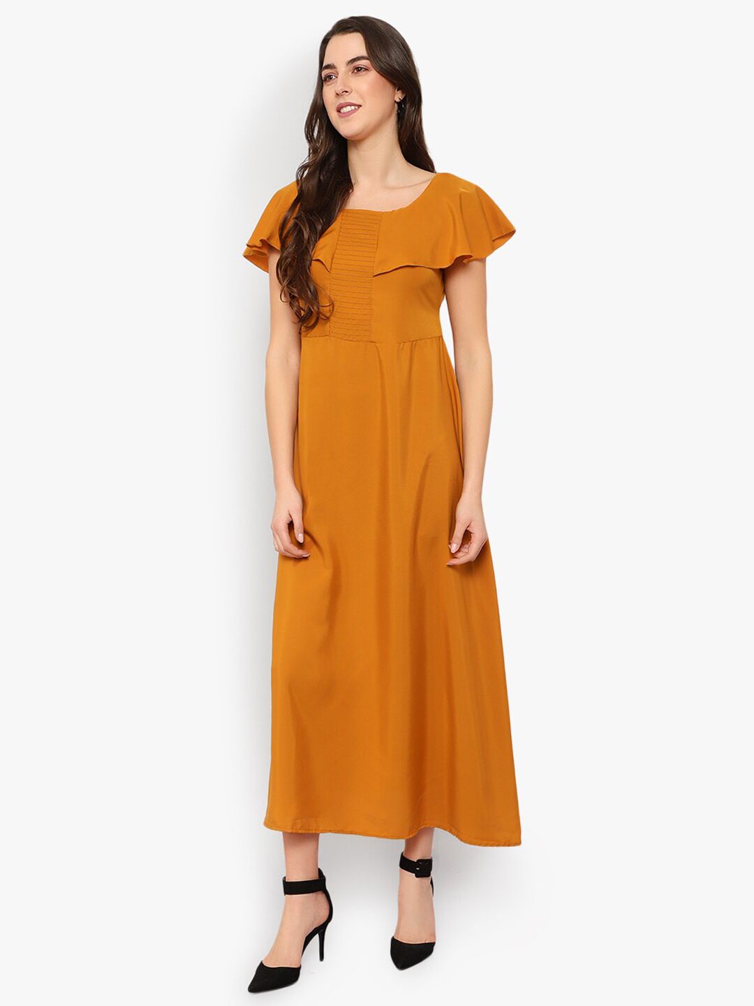 Yellow Solid Maxi Dress — view 10